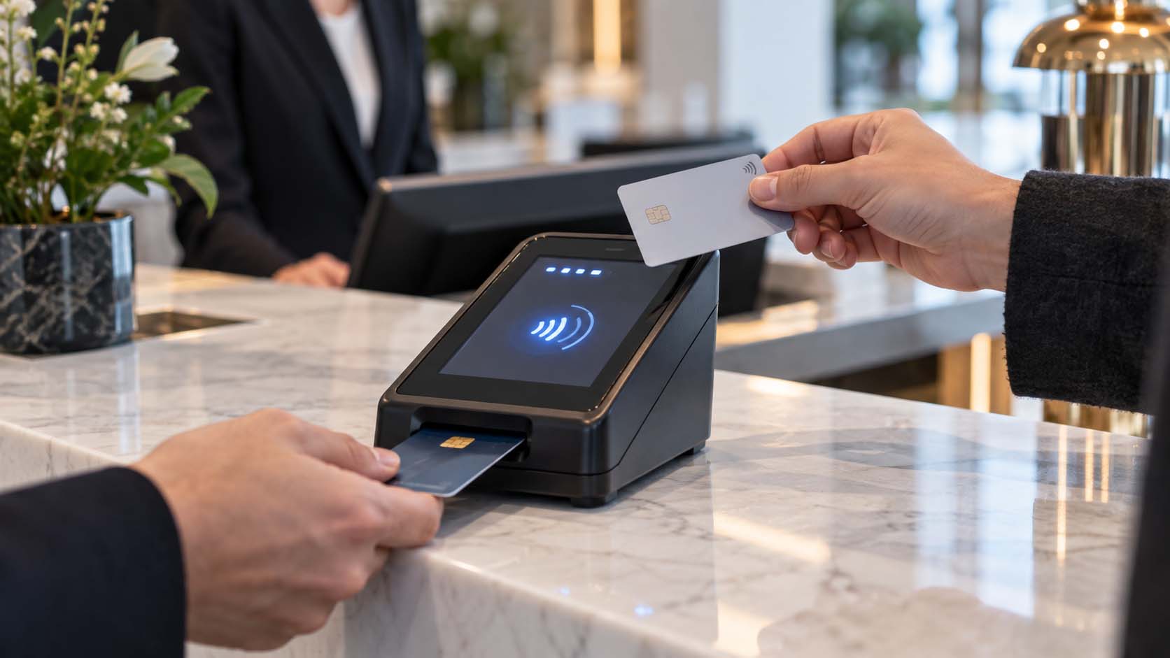 elektronski čitač kartica, čip kartica, beskontaktna kartica, radiofrekventna komunikacija, validacija kartice, kriptografska provera, terminal, komunikacija