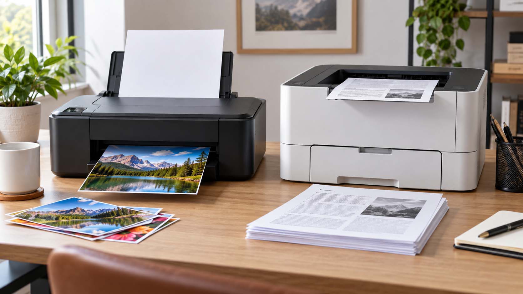 inkjet štampač, laserski štampač, toner, mastilo, štampanje dokumenata, štampa u boji, cena po stranici, održavanje štampača, potrošni materijal