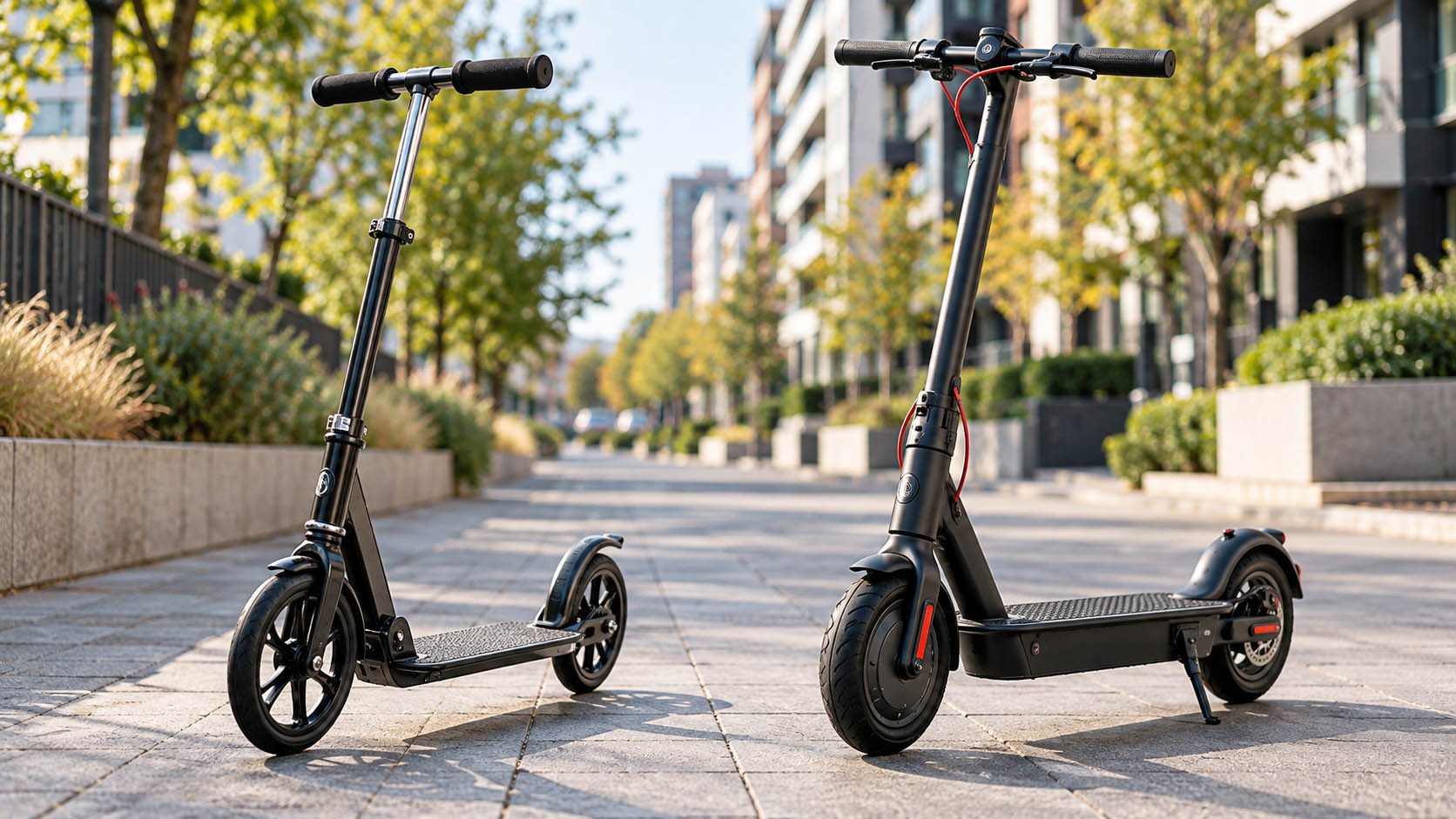 običan trotinet, električni trotinet, razlika između trotineta, vožnja trotineta, održavanje trotineta, električni motor, baterija trotineta, kočenje, trotinet za grad TAGS UPOREDI, trotinet, električni trotinet, održavanje