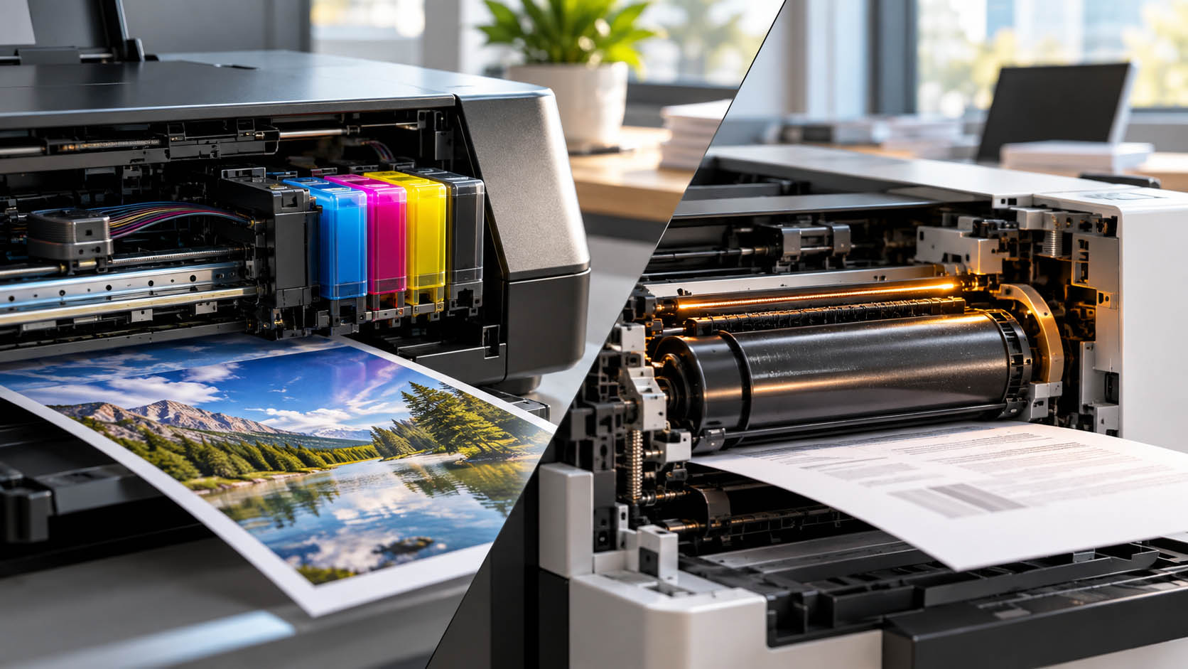 štampač, štampanje, inkjet štampač, laserski štampač, toner, mastilo, glava za štampu, fotoreceptorski bubanj, papir