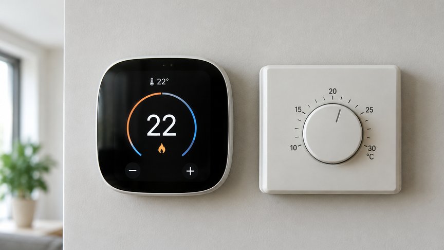 pametni termostat, obični termostat, kontrola grejanja, potrošnja energije, ugradnja termostata, kulijana, kulijanars