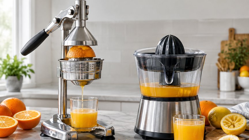 ručna cediljka za citruse, električna cediljka za citruse, ceđenje citrusa, kuhinjski uređaji, sok od citrusa, kulijana, kulijanars